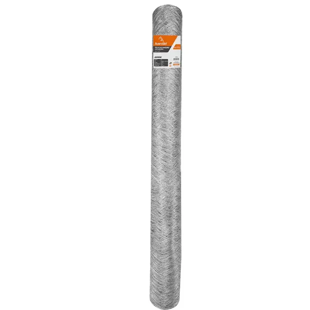 Tela galinheiro galvanizada 2 fio 23 com 1,80X50M Acerosid — fotografia 6