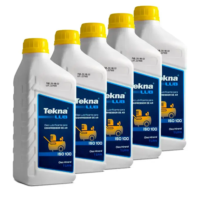 Kit óleo para compressor 1 litro 5 unidades 900340 Tekna