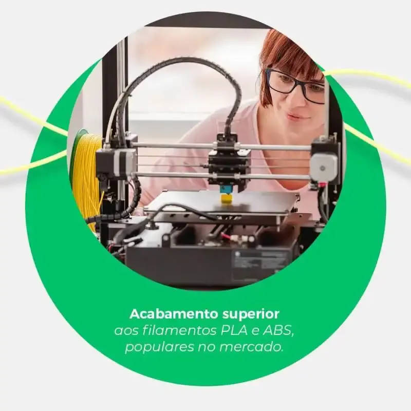 Filamento poliamida para impressão 3D 1.0KG cor ambar claro Amazonas — fotografia 5