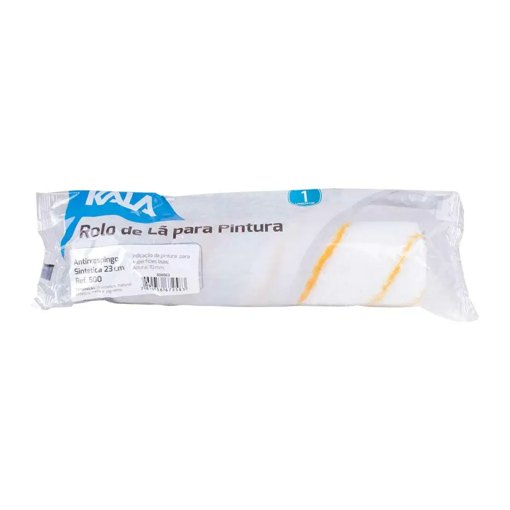Rolo para pintura lã antirespingo sem suporte 23CM Kala — fotografia de referência