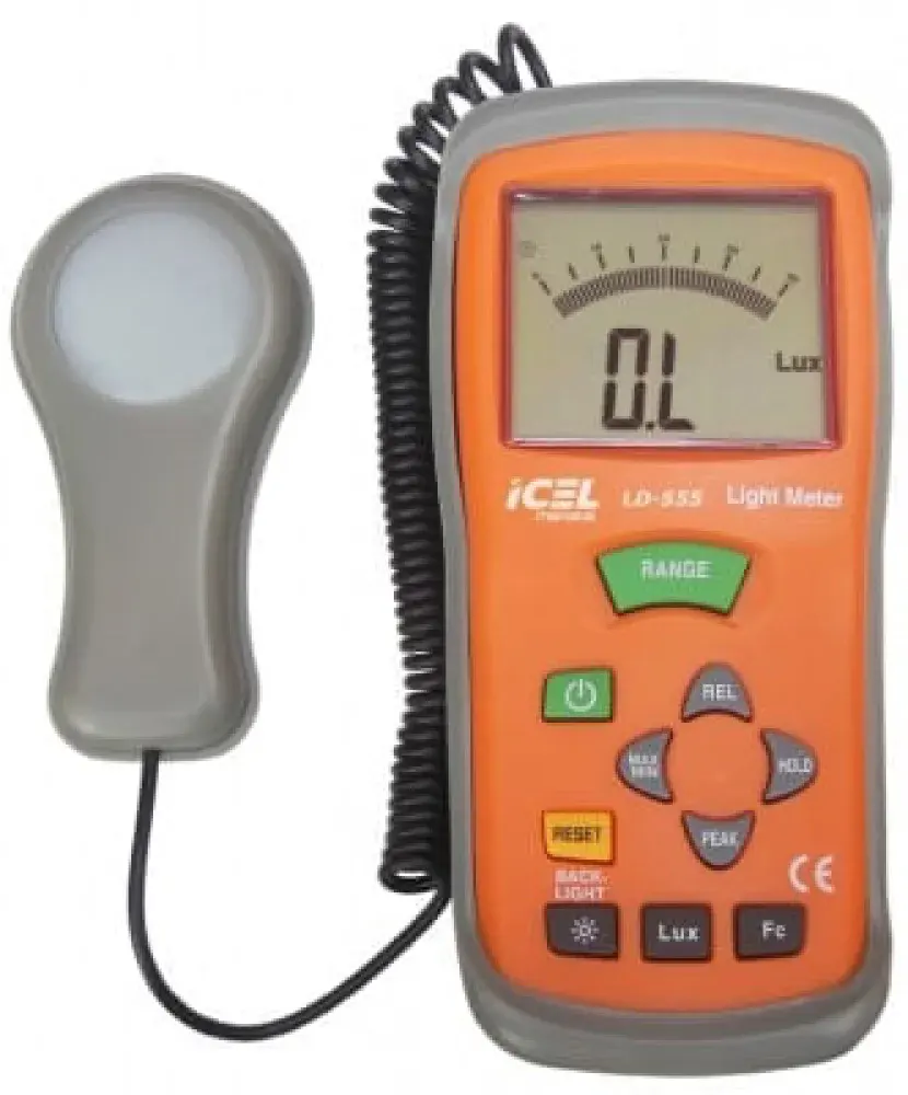 Luxímetro LD-555 display 3-3/4 dígitos Icel