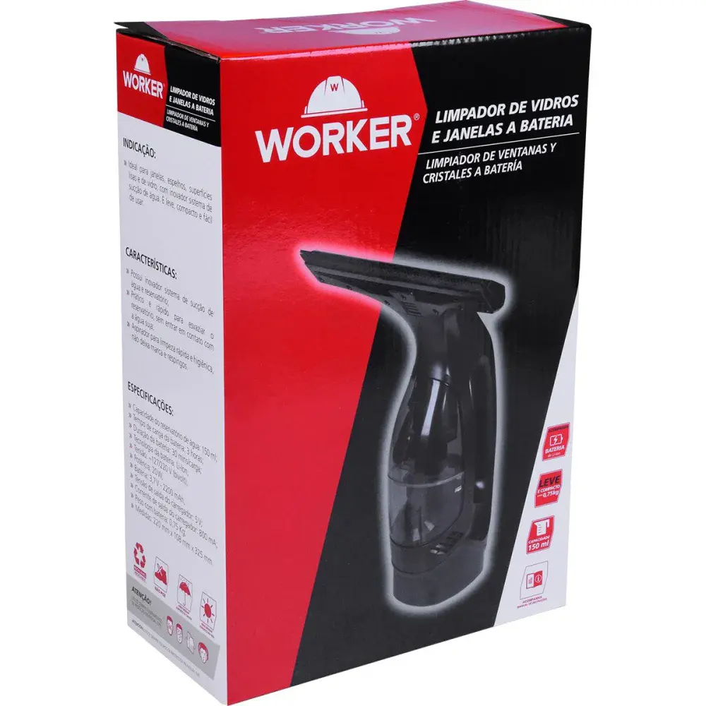 Limpador de vidros elétrico a bateria 20W 150ML biv Worker — fotografia 6