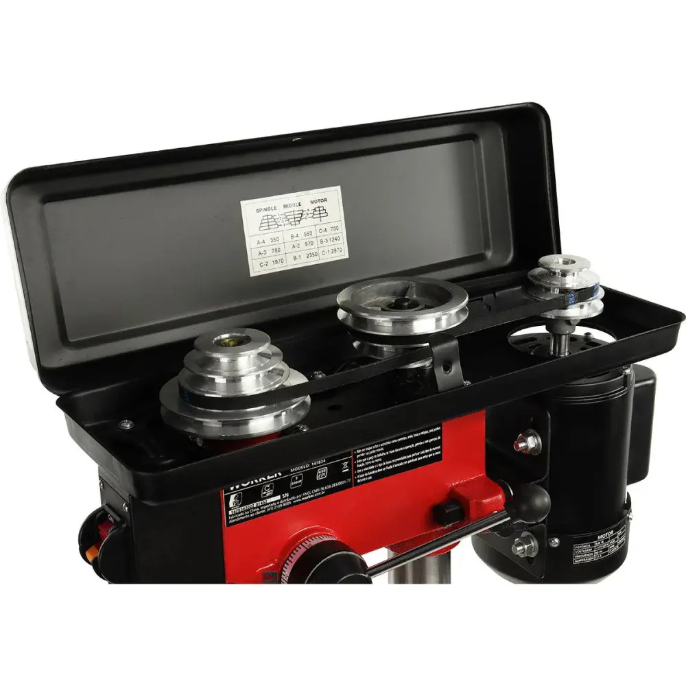 Furadeira de bancada Worker 9 velocidades 1.700RPM 500W bivolt — fotografia 8