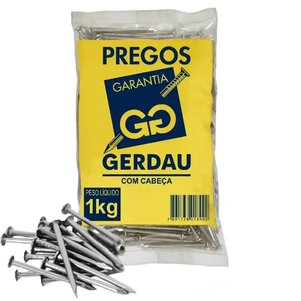 Prego com cabeça 16X24 1KG gerdau