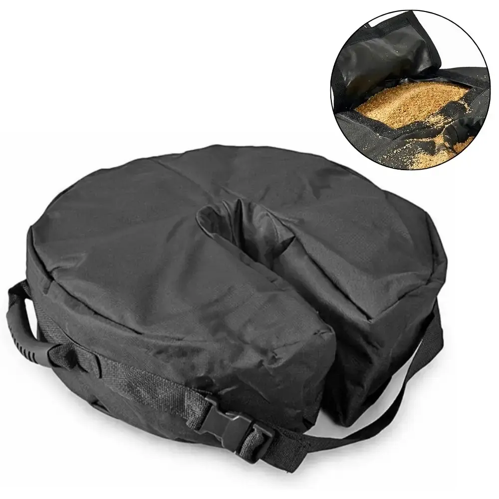 Base para ombrellone 35KG bolsa redonda para areia 46X46X15CM casa LYS