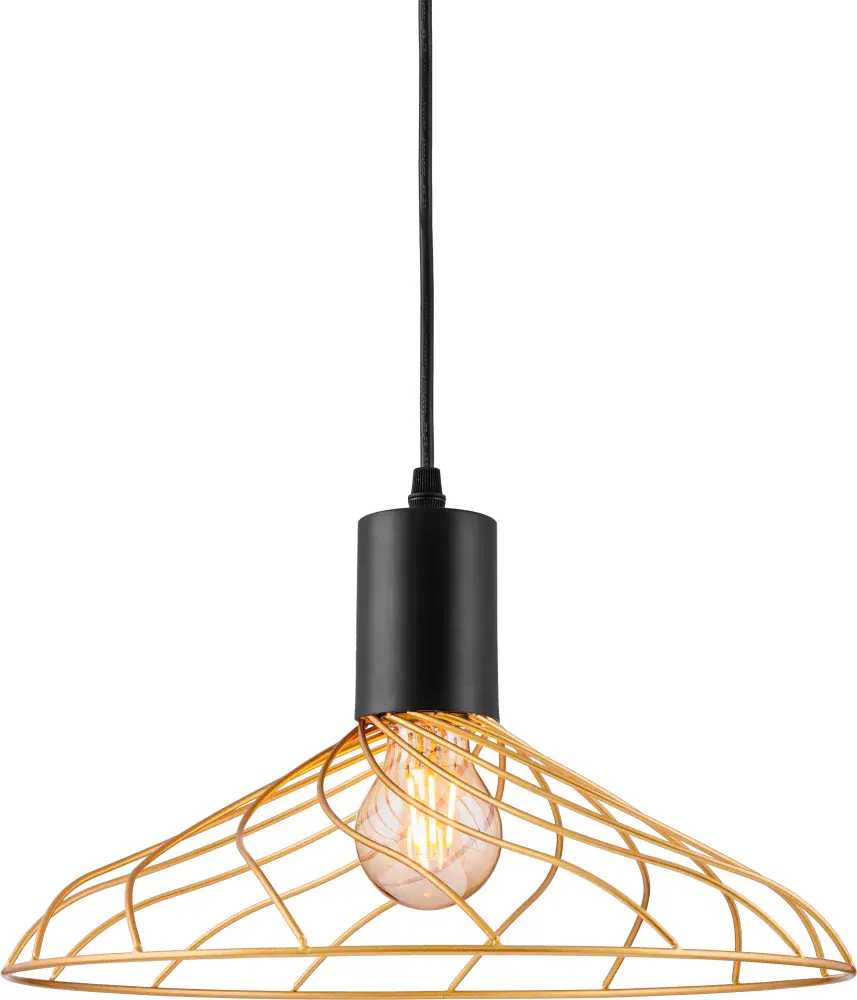 Pendente faial 3 mbk+sgd preto e dourado Kala — fotografia de referência