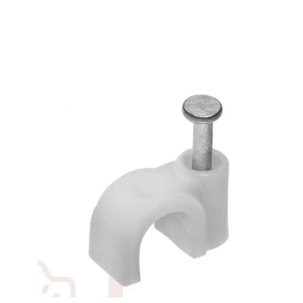 Grampo circular branco 10MM 1 prego Liege - 20 peç — fotografia de referência