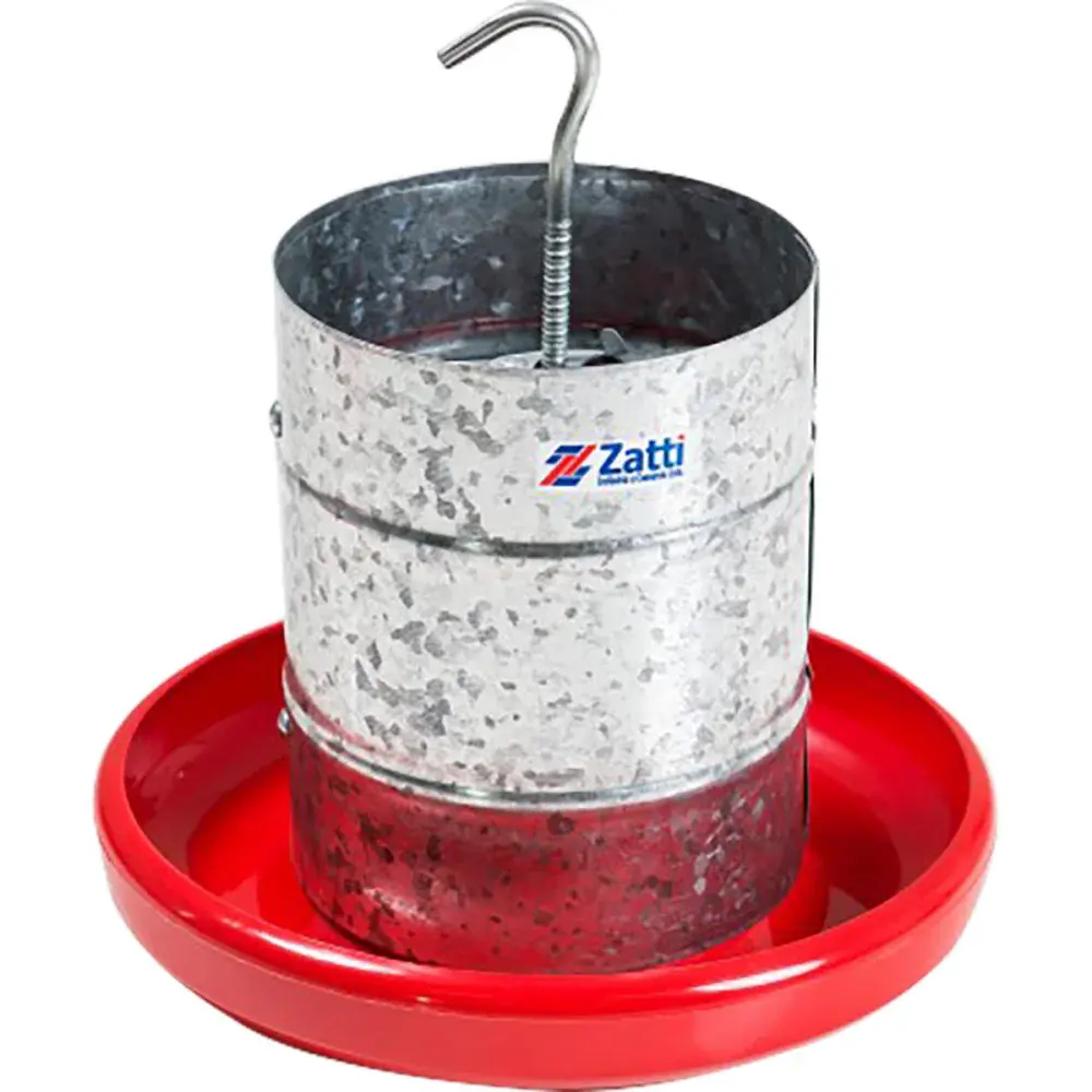 Comedouro aves 3KG tubular prato plástico Zatti