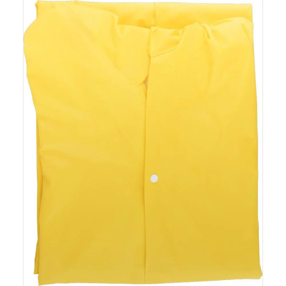 Capa de chuva pvc xg amarela forro Worker — fotografia 3