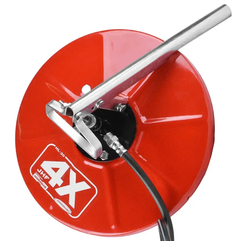 Tampa para engraxadeira de balde manual 20KG com mangote de 1,3 metros HL-20 8486 hidromar Jhf4x — fotografia 8