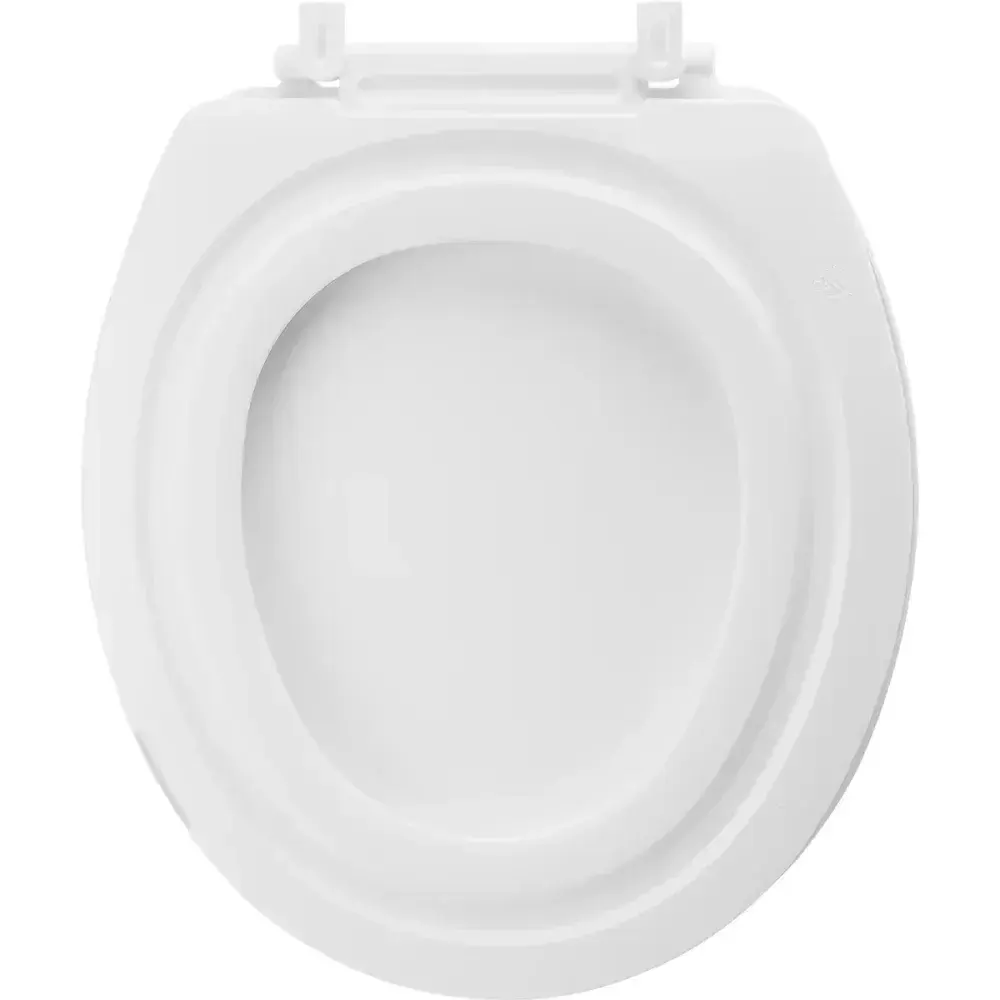Assento sanitário de plástico almofadado branco Liege — fotografia 6