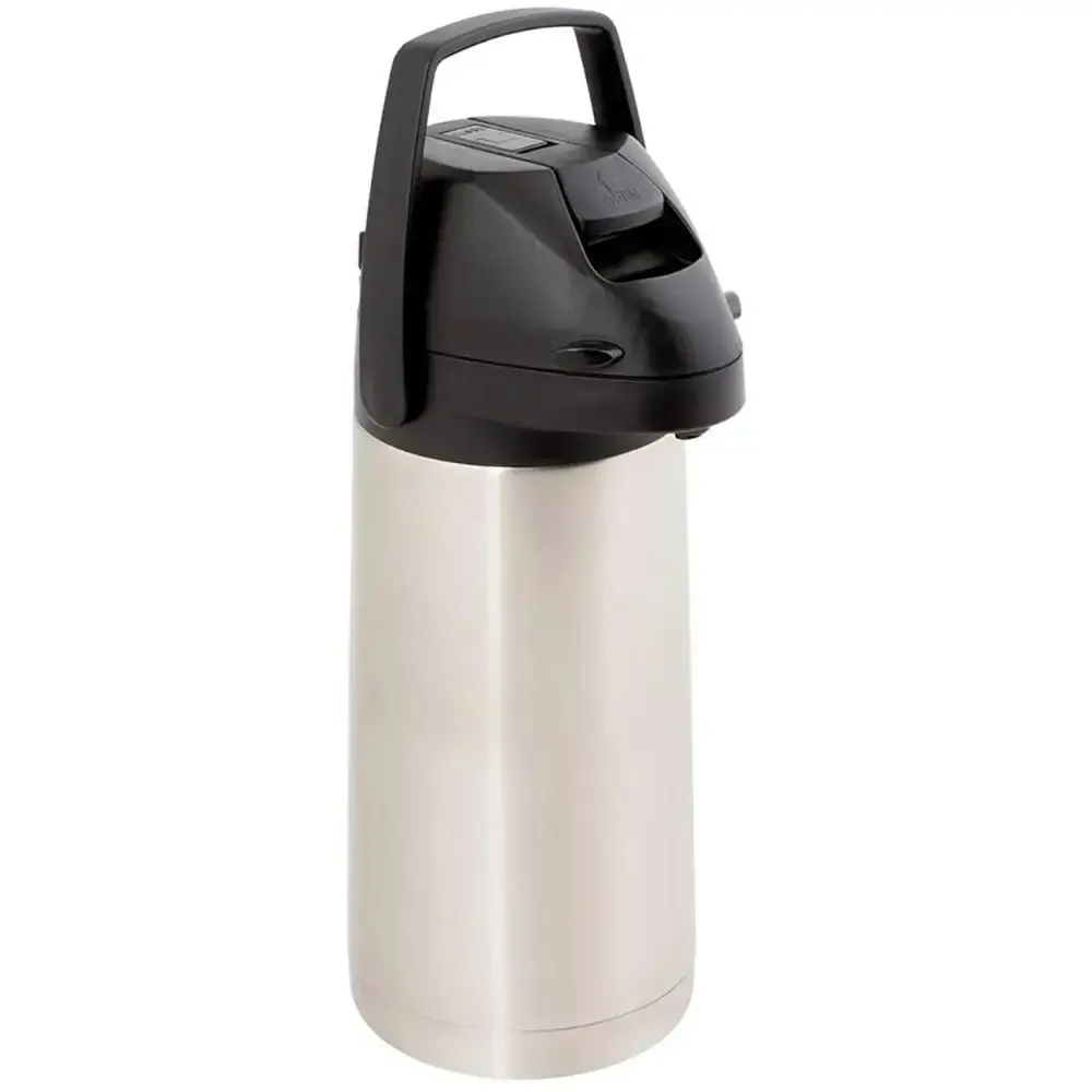 Garrafa térmica em inox 1,9 litros com alavanca airpot Mor