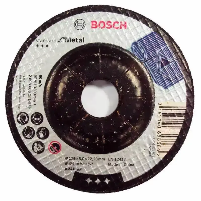 Disco de Desbaste Metal 4.1/2 POL x 1/4 POL Furo 7/8 POL Standard com 10 Peças BOSCH — fotografia 2