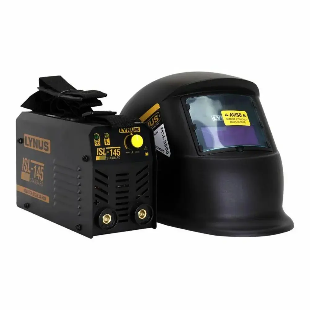 Kit inversora solda com máscara 100A 220V LISL-145 Lynus — fotografia 8
