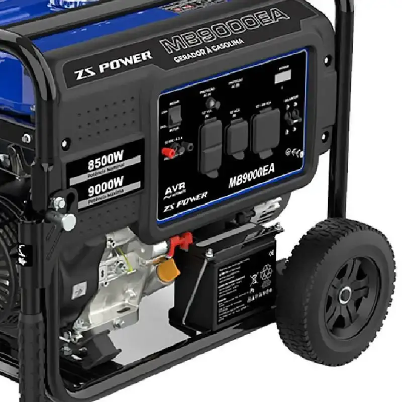 Gerador à gasolina trifásico 11,25KVA com partida elétrica MB9003EA ZS power — fotografia 4