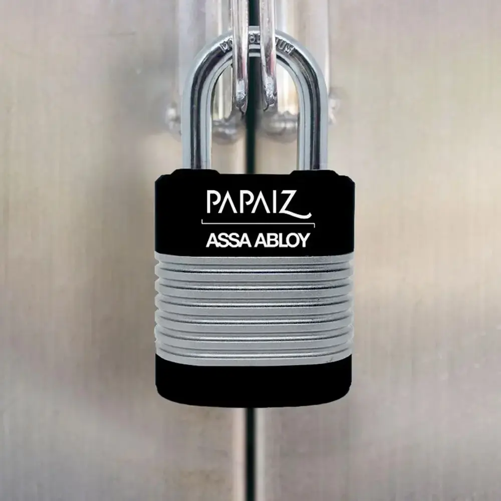 Cadeado de Aço Laminado Com Capa de Alta Proteção nº 40 01148401SM PAPAIZ — fotografia 4