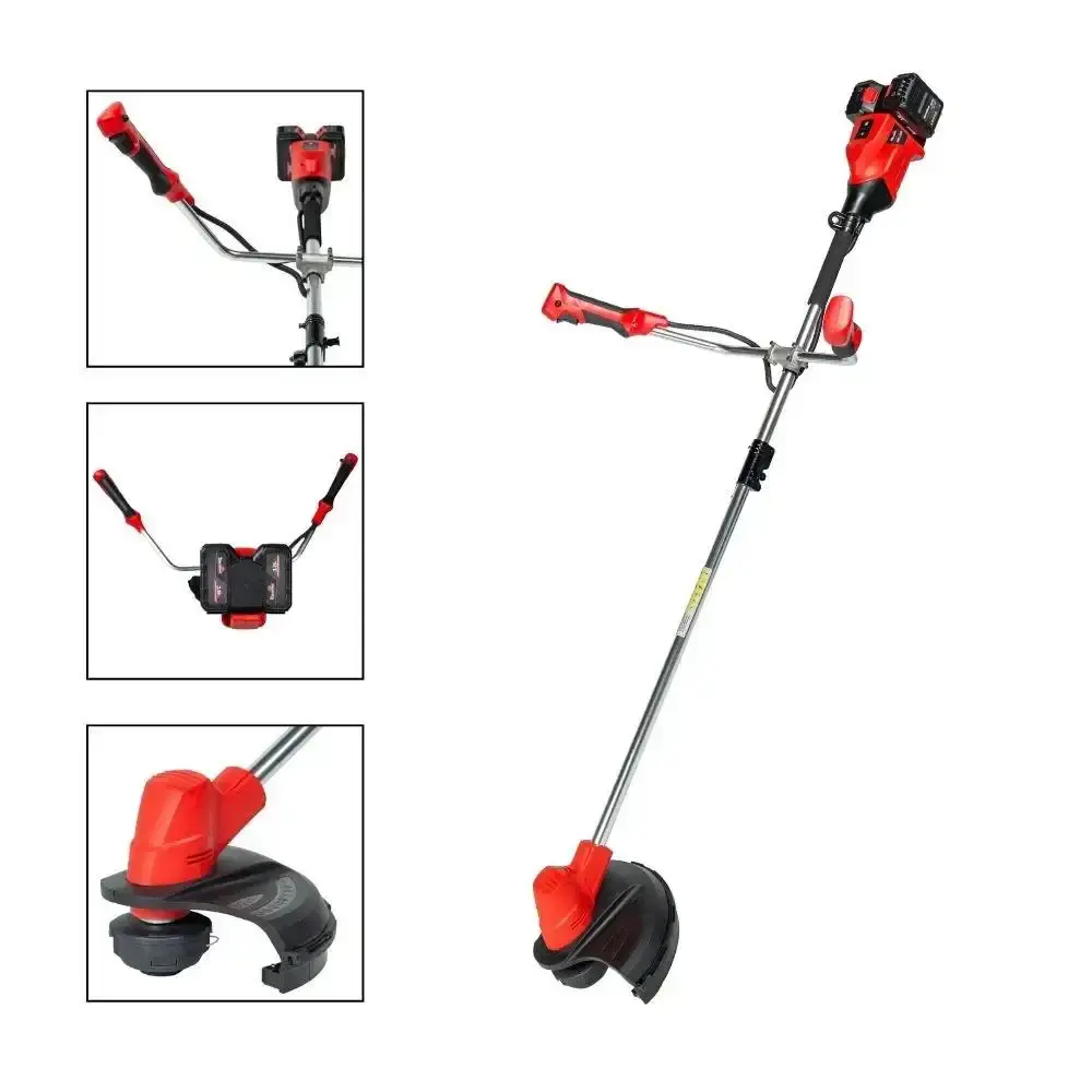 Roçadeira lateral corte 12 polegadas bateria 18 volts com carregador TBT18+18BC300-K Toyama — fotografia 4