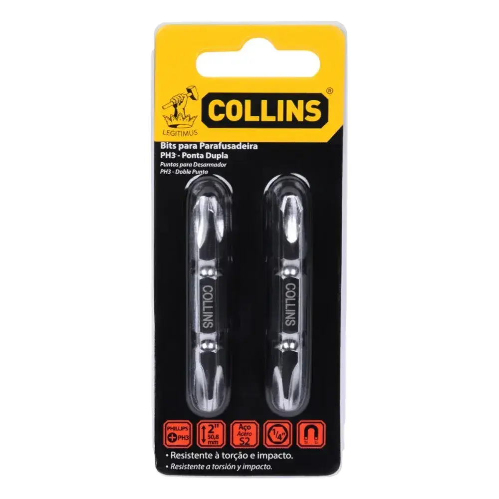 Bits PH3 1/4 ponta dupla e phillips 50MM Collins — fotografia 6