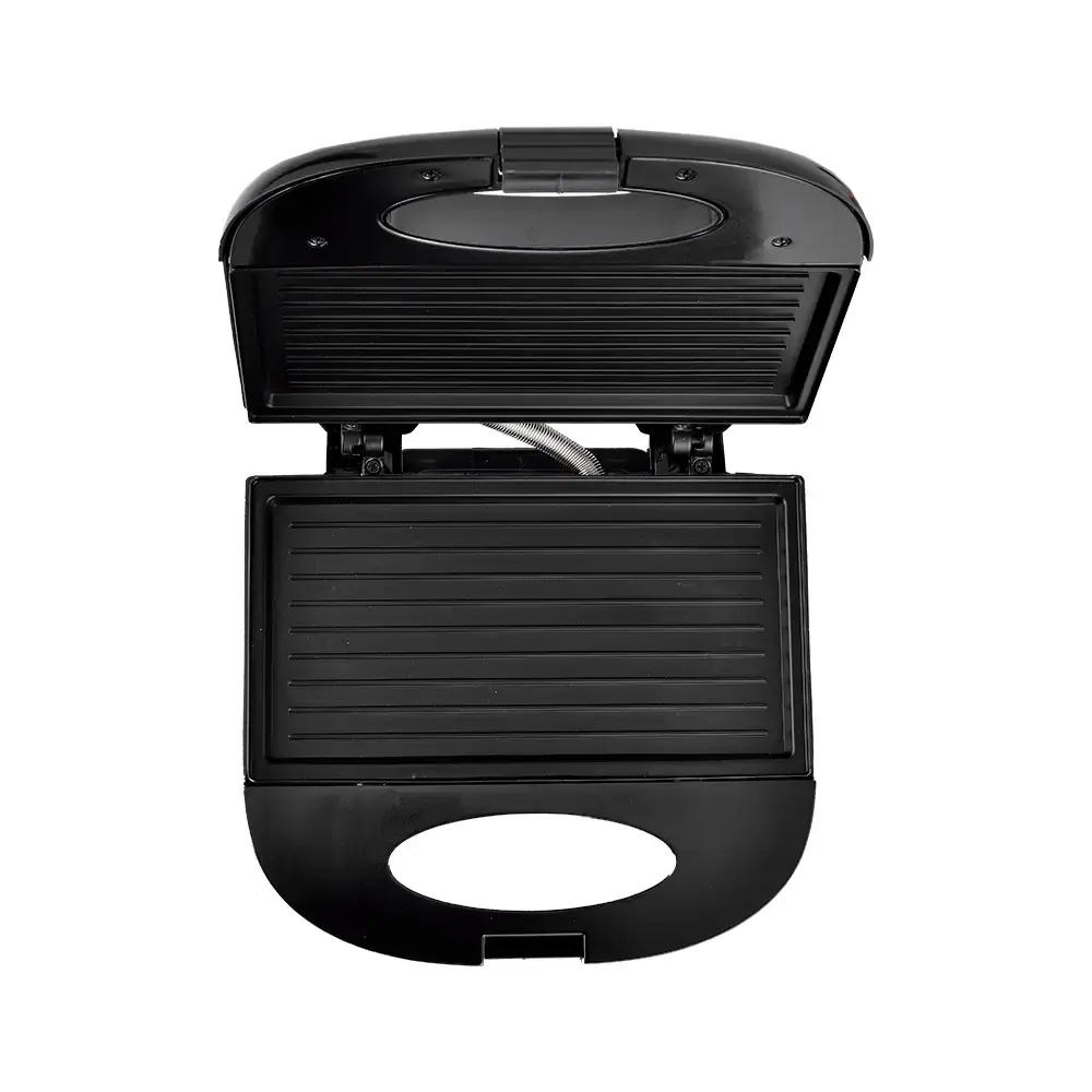 Sanduicheira elétrica em inox 750W preto Agratto 220 V — fotografia 4
