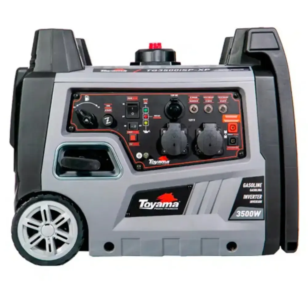 Gerador energia portátil à gasolina 3,5 KVA silencioso partida manual TG3500I Toyama 220 V — fotografia 5