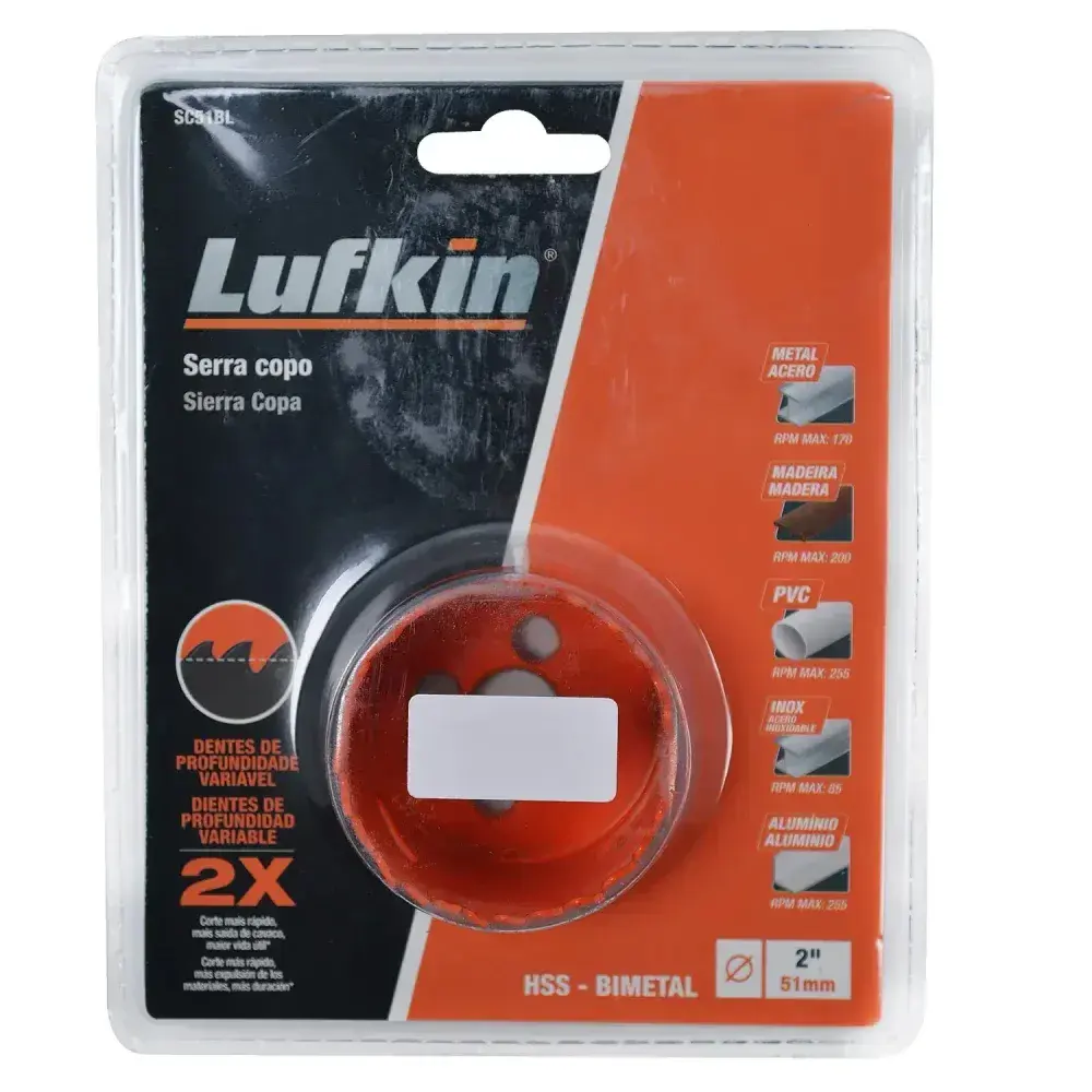 Serra copo 51MM 2” SC51BL Lufkin — fotografia 6