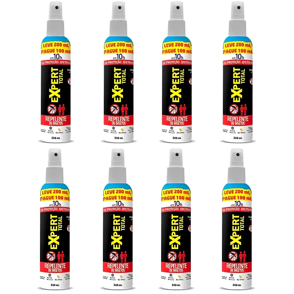 Kit 8 repelentes p/ insetos spray 200ML 0063669 Nutriex