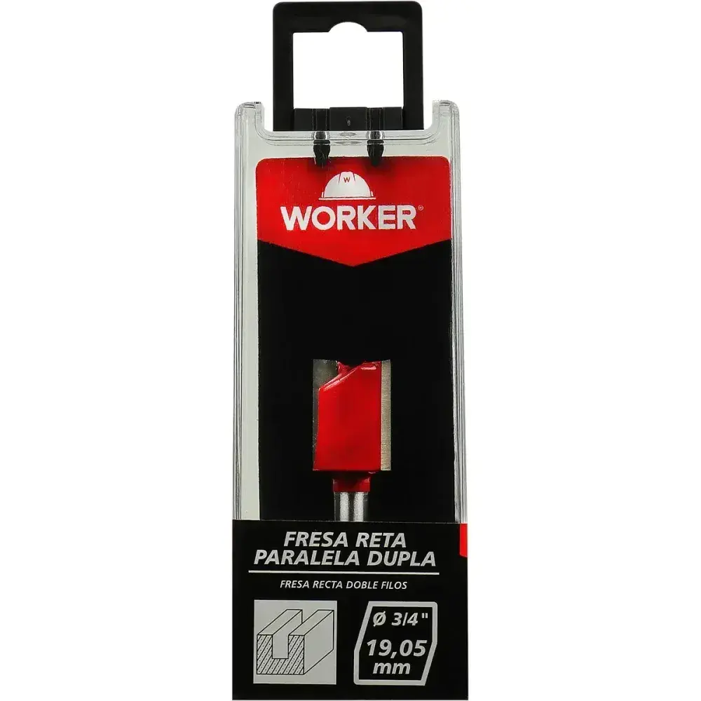 Fresa reta dupla paralela para madeira 19MM Worker — fotografia 7