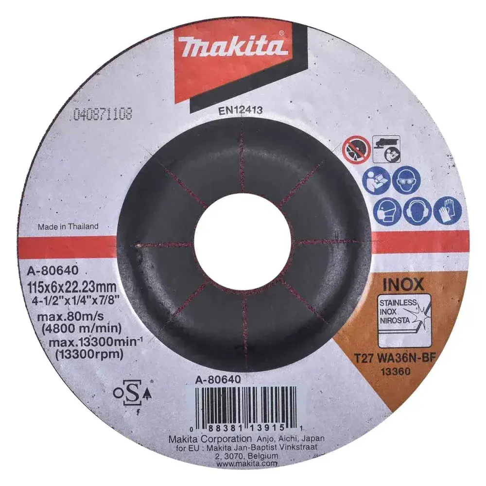 Esmerilhadeira ang 720W maleta e discos GA4534KX MAKITA-127V — fotografia 6