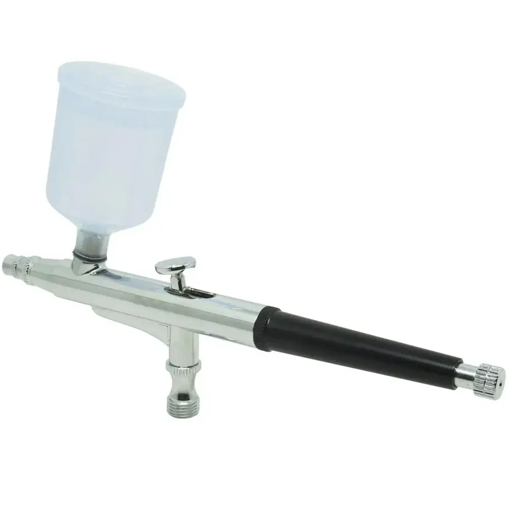 Caneta aerógrafo dupla ação 0,3 MM 2 canecas profissional EVCA-2C Evald — fotografia 5