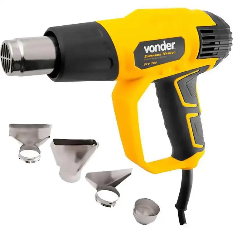 Soprador térmico 2000W 3 estágios STV 200 com bicos Vonder 110 V — fotografia de referência
