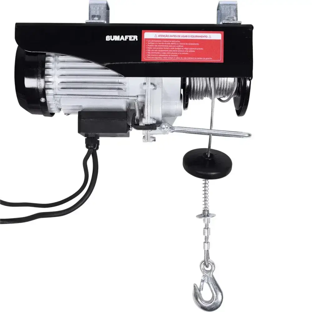 Guincho elétrico 300/600KG 1050W 220V Bumafer — fotografia 9