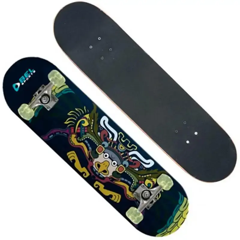 Skateboard Radical Infantil Semi Profissional Rodas em PU 402000 até 60KG BEL BEL FIX — fotografia 3