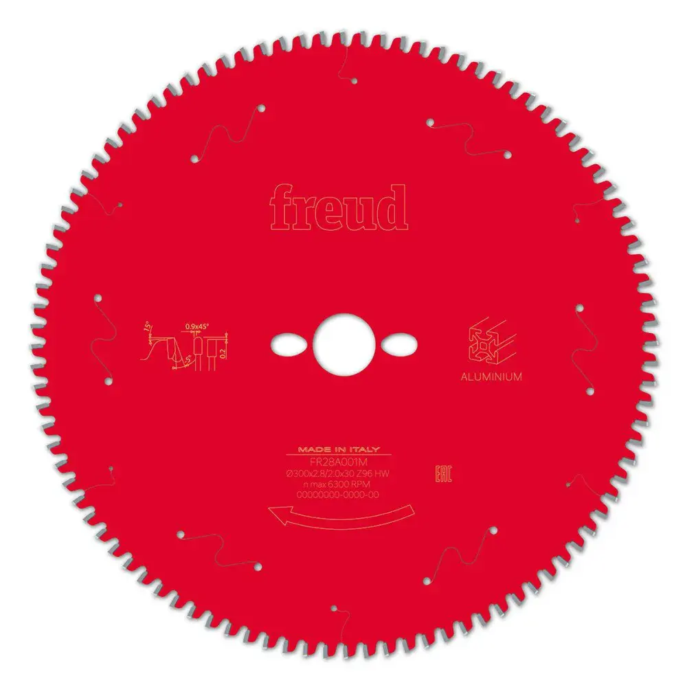 Disco de serra 12 96 dentes para alumínio FR28A001M Freud
