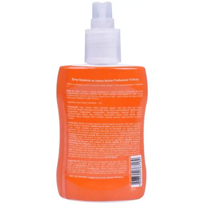 Repelente de insetos spray 100 ML profissional até 10 horas de proteção Nutriex — fotografia 3