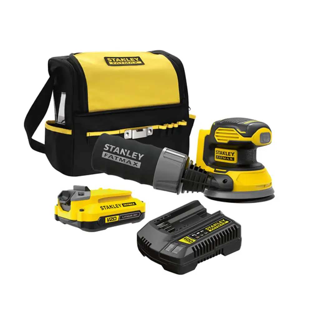 Lixadeira roto orbital 20V 5 125MM com 1 bateria 1.5AH de íon de lítio e bolsa — fotografia 2