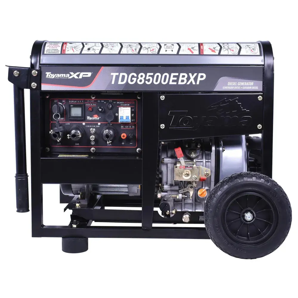 Gerador de energia a diesel TDG5800EBXP 498CC 3600RPM 13.5 hp biv Toyama — fotografia 9