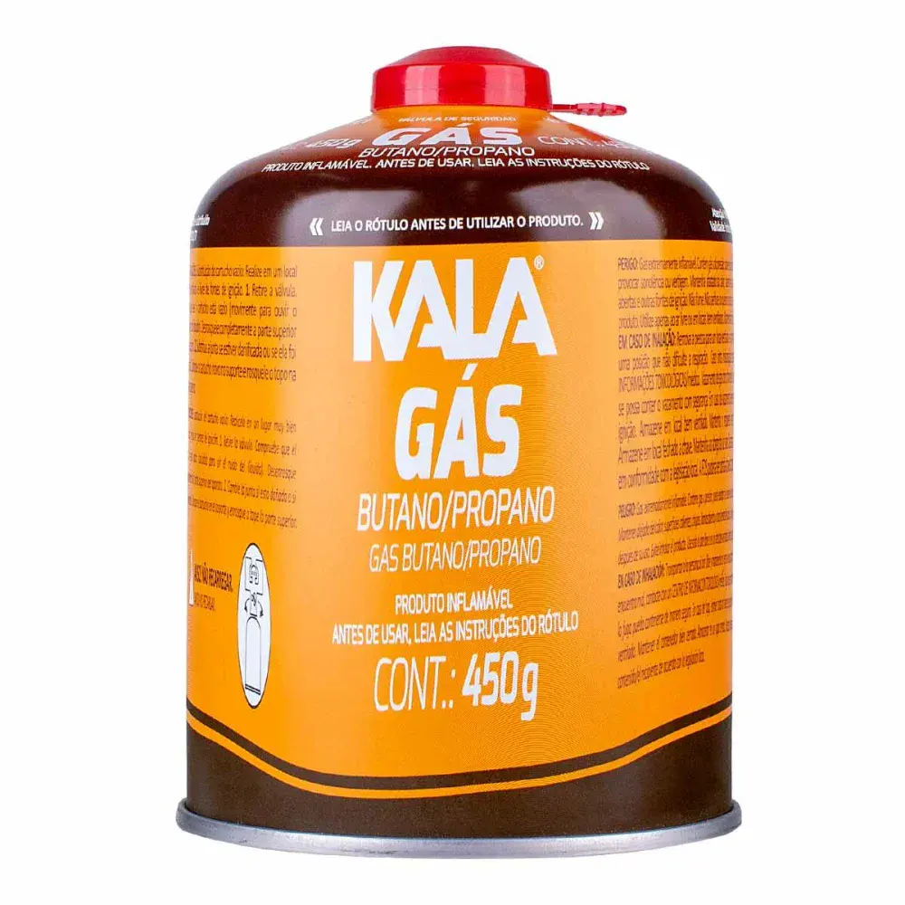 Cartucho de gás 450G com válvula de segurança Kala — fotografia 2