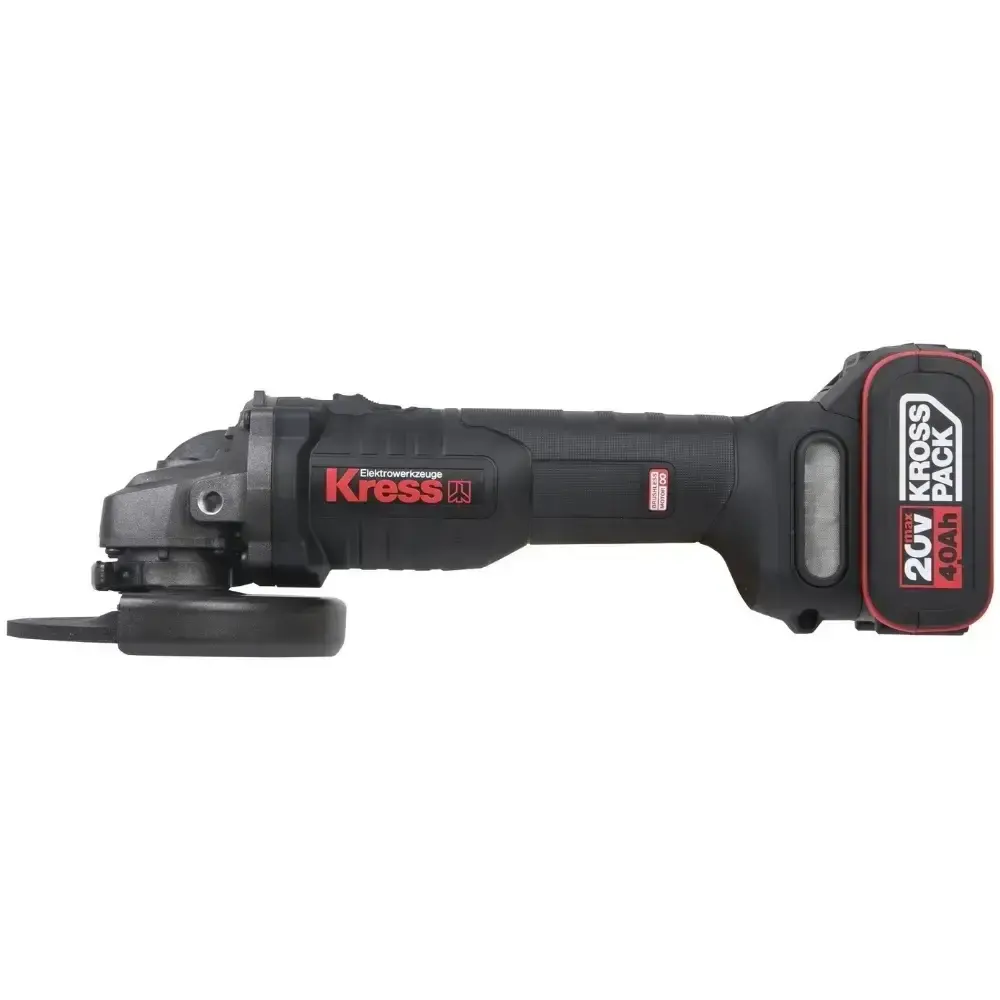Chave de impacto 1/4 POL e esmerilhadeira 5 POL com 2 baterias 20V e carregador Kress — fotografia 4