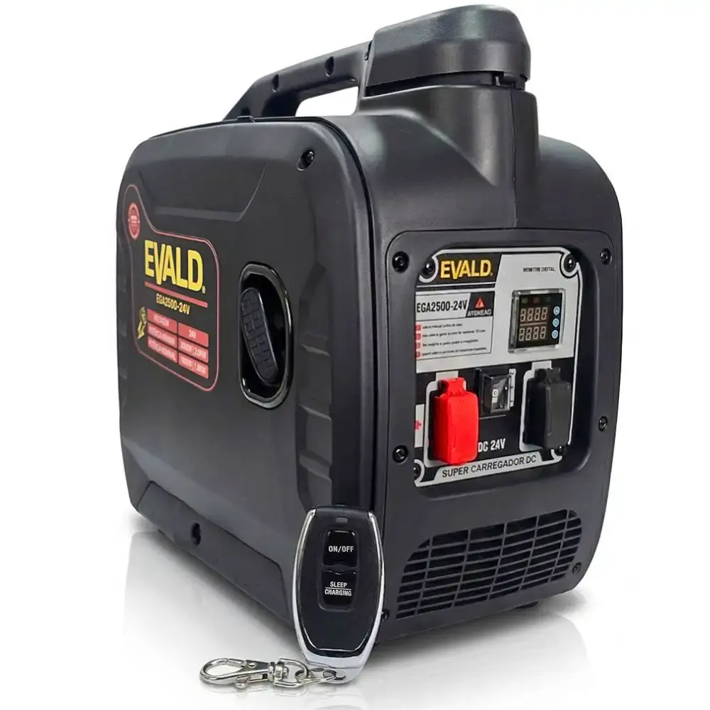 Gerador a gasolina automotivo para baterias 24V inteligente caminhão motorhome EGA2500-24V Evald
