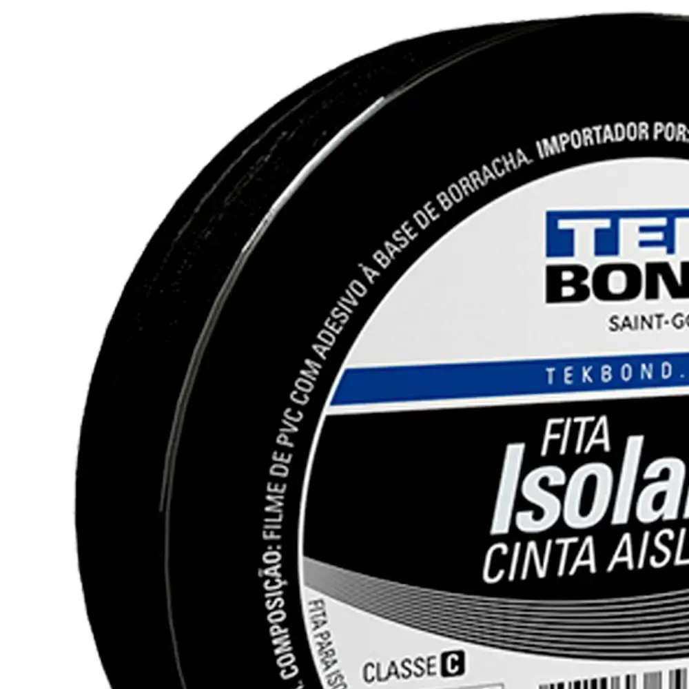 Fita Isolante 19mm x 20m x 0.13mm 21131001920 TEKBOND — fotografia 5