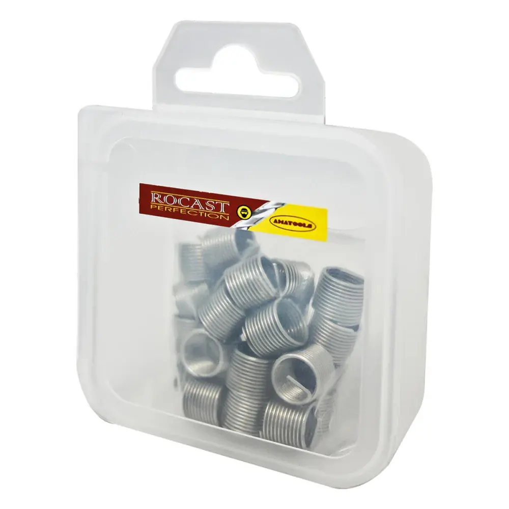 Inserto postiço curto aço inox MF20X1,5 5 peç Rocast